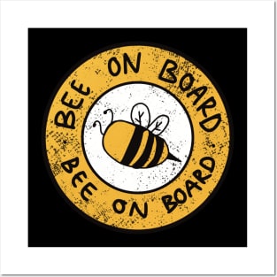 Bee On Board Funny Car Bumper A-10 Posters and Art